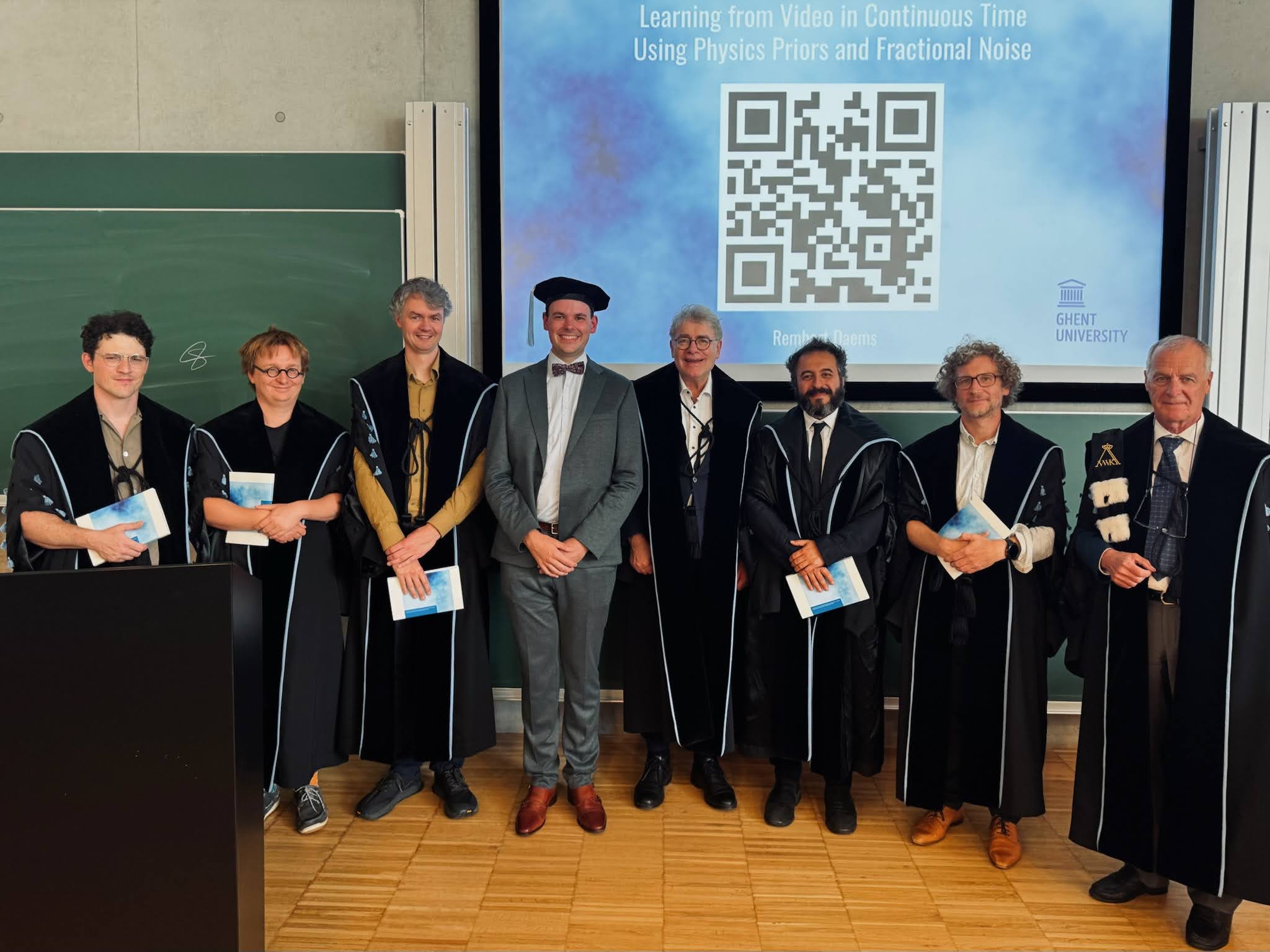 Rembert with promotors and jury members